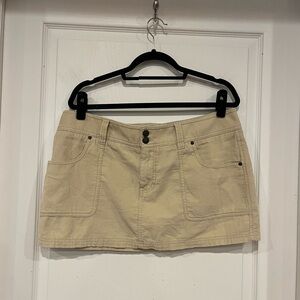 Abercrombie & Fitch Tan Corduroy Skirt